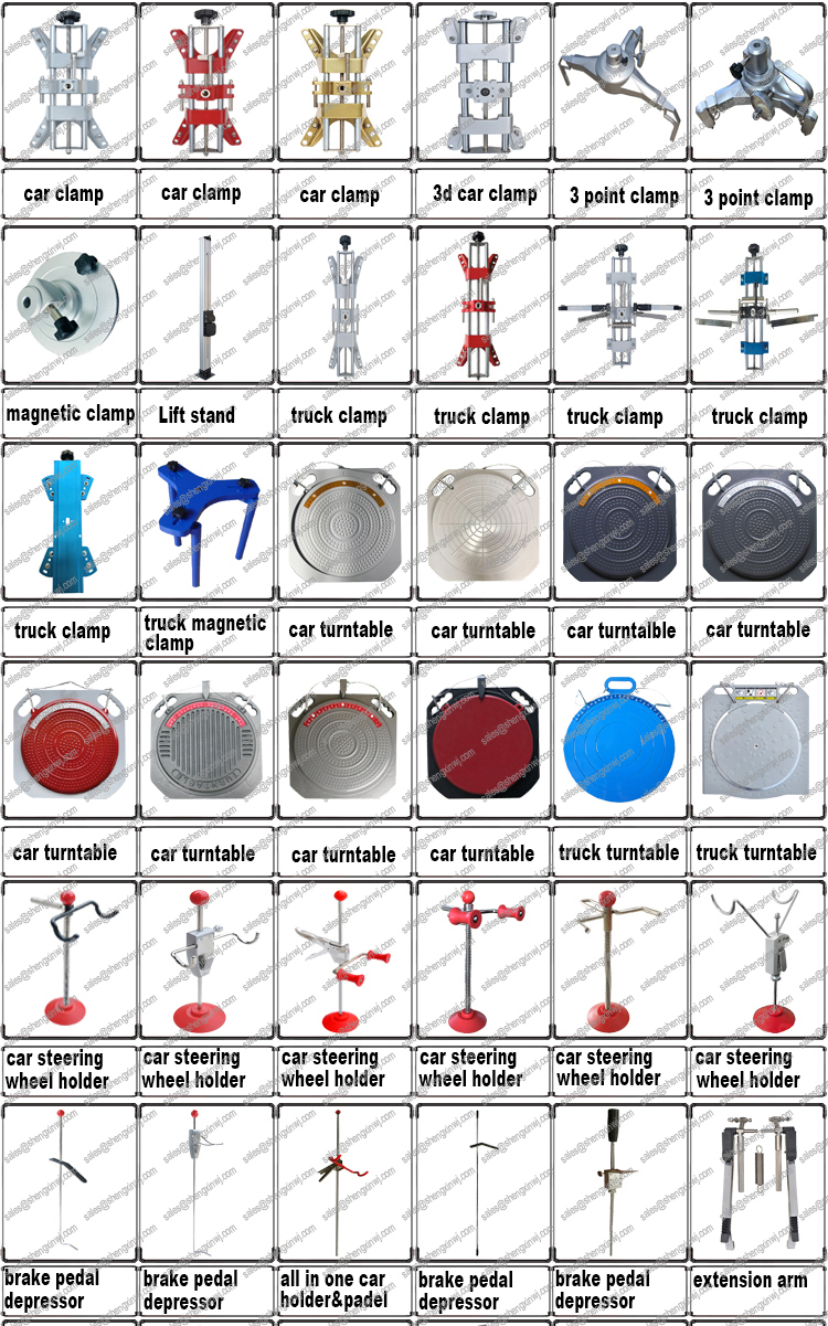 all alignment accessories todos os acessórios de alinhamento